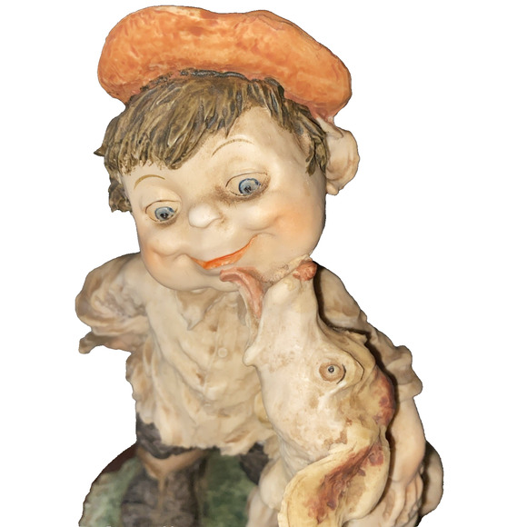 Vintage Giuseppe Armani Figurine - Gullivers World 'Boy & Dog' - Picture 5 of 9